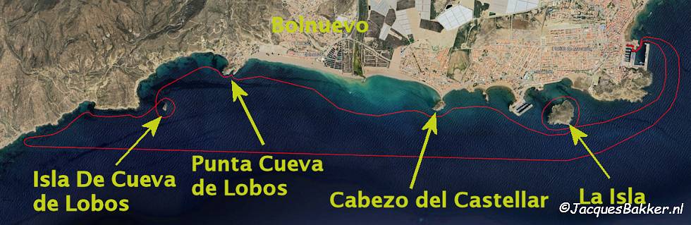 Route Bolnuevo e Isla Cueva de Lobos